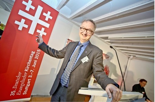 Voller Vorfreude auf den Kirchentag in Stuttgart: Stadtdekan Søren Schwesig. Foto: Peter Petsch