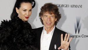 Mick Jagger und seine Freundin LWren Scott im Jahr 2010 Foto: dpa