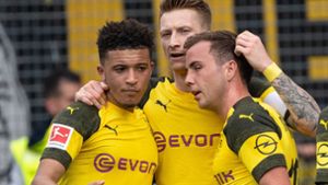 Borussia Dortmund feierte einen Sieg gegen Freiburg. Foto: dpa