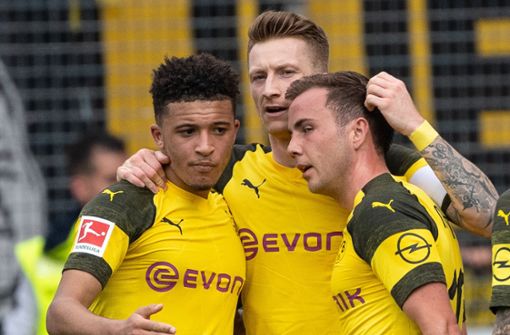 Borussia Dortmund feierte einen Sieg gegen Freiburg. Foto: dpa