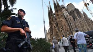In der Sagrada Familia findet die Trauerfeier für die Opfer der Terroranschläge von Katalonien statt. Foto: AFP