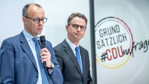 Friedrich Merz will Carsten Linnemann als  neuen CDU-Generalsekretär. Foto: dpa/Michael Kappeler