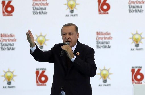Erdogan ruft zu einem Wahlboykott auf (Archivbild). Foto: AFP