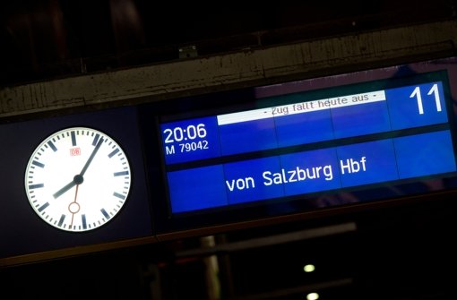 Zwischen Salzburg und München verkehren derzeit keine Züge. Foto: dpa