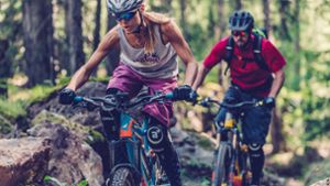 Mountainbiker räumen Waldgebiet Birkenkopf auf
