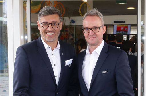 Aufsichtsratschef Claus Vogt (li.) und Vorstandschef Alexander Wehrle vom VfB Stuttgart. Foto: Baumann/Hansjürgen Britsch