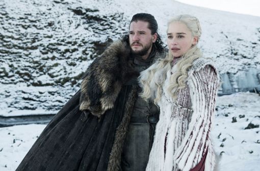 Kit Harington  und Emilia Clarke in der letzten Staffel von „Game of Thrones“ Foto: obs