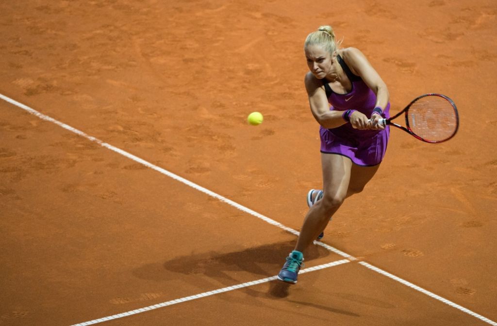 Ausgeschieden: Für Sabine Lisicki ist das Turnier in Stuttgart schnell zu Ende.