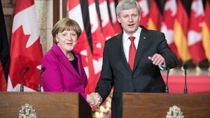 Merkel und Harper verteidigen CETA