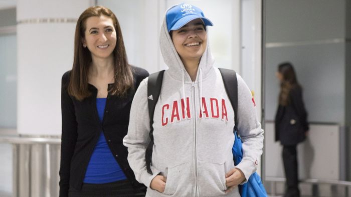 Saudi-Araberin im Asyl in Kanada angekommen