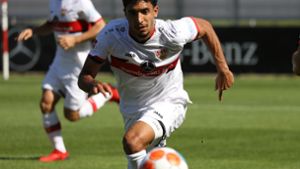 Omar Marmoush hat gute Chancen, am Sonntag in Frankfurt für den VfB zu starten. Foto: Pressefoto Baumann/Pressefoto Baumann