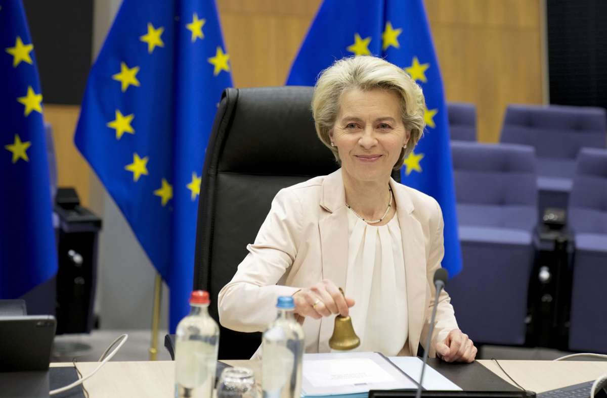 Kommissionspräsidentin Ursula von der Leyen präsentiert immer wieder neue EU-Projekte. Manche kritisieren allerdings die mangelnde Substanz zentraler Initiativen. Foto: dpa/Virginia Mayo