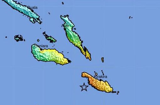Ein gewaltiges Erdbeben hat sich am frühen Freitagmorgen (Ortszeit) vor der Inselgruppe der Salomonen im Südpazifik ereignet. Foto: dpa