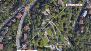Brandstifter am Werk: Zwei Tatorte am 5. Juli und 20. Juni sind nur 260 Meter Luftlinie entfernt Foto: Google Maps