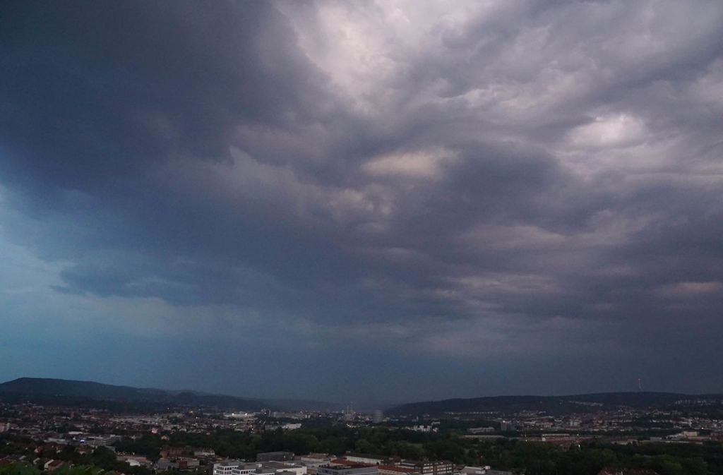 Auch in Stuttgart könnte es heftig regnen.
