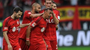 Leverkusen bleibt durch den Heimerfolg über Berlin auf dem ersten Tabellenplatz. Foto: dpa
