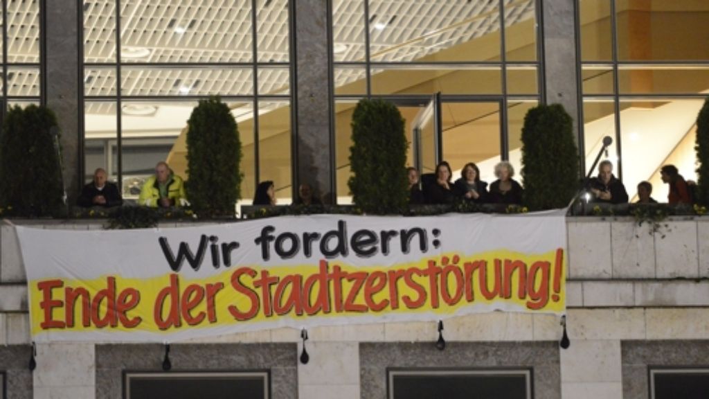 Stuttgart 21: Fünf Rathausbesetzer verurteilt