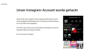 Instagram-Account gehackt