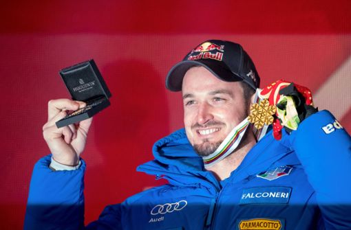 Gold im Super-G von Are – der Italiener Dominik Paris krönt seine Karriere. Foto: dpa