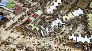 Die Karibikinseln Sint Maarten, Saint Martin, Barbuda und Anguilla sind  von Irma am schwersten heimgesucht worden. Foto: AFP