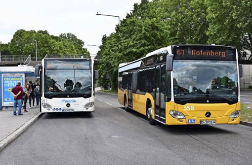Eine weitere Buslinie könnte künftig die  Haltestelle Karl-Benz-Platz  anfahren. Foto: Mathias Kuhn
