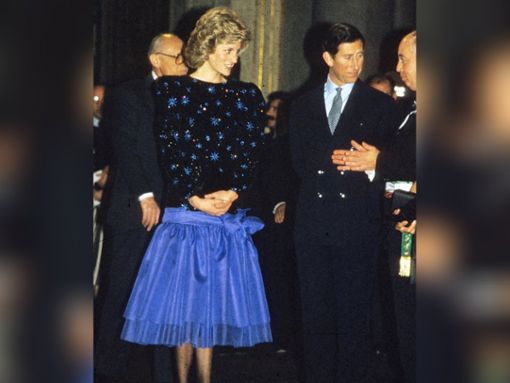 Prinzessin Diana trug das Kleid bei einem Besuch in Florenz. Foto: 2007 Anwar Hussein