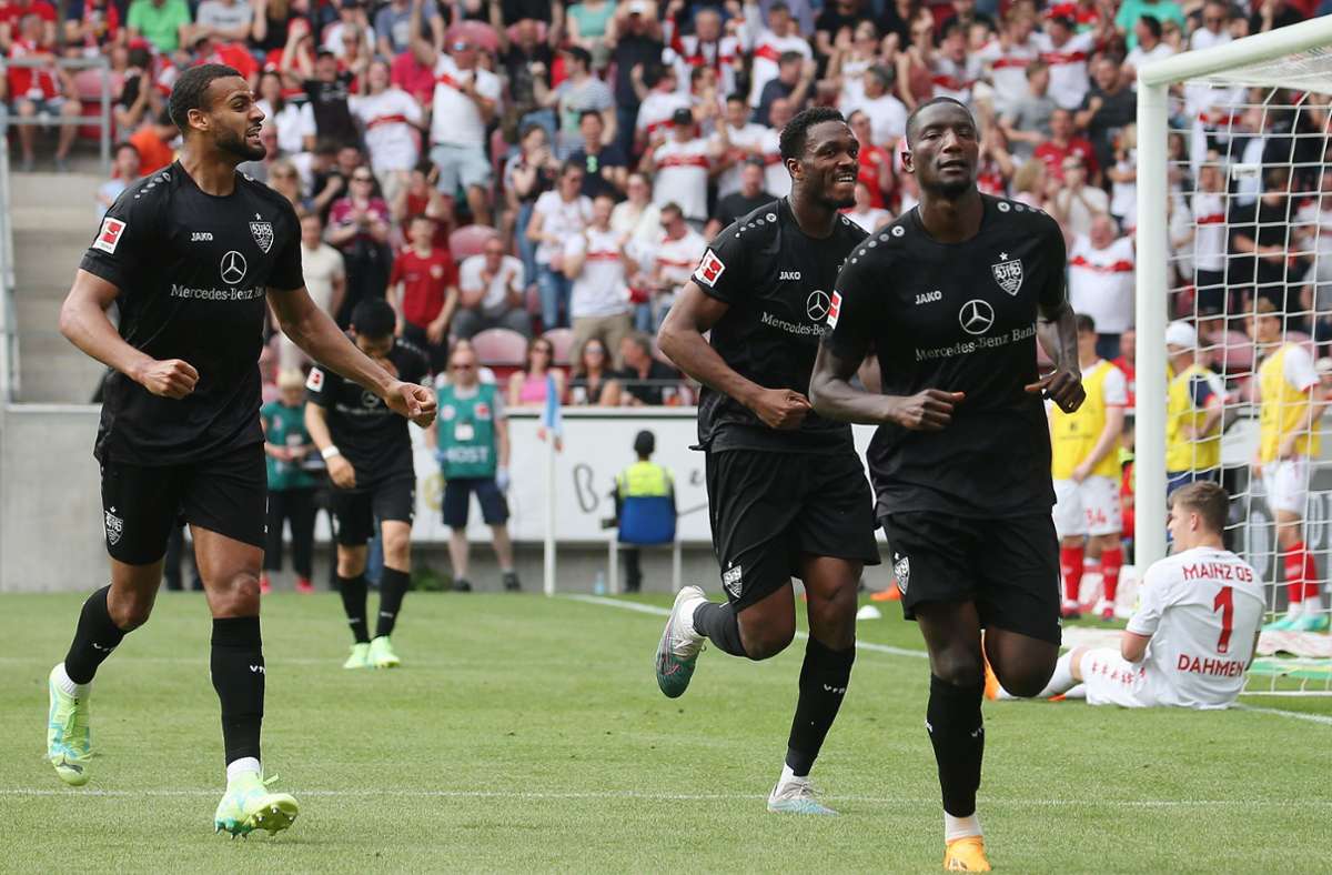 Der VfB Stuttgart gewinnt souverän mit 4:1 gegen den 1. FSV Mainz 05.
