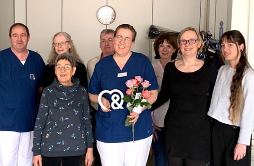Erfolg beim bundesweiten Pflegewettbewerb: Susanne Körner aus Leonberg (Mitte) Foto: KVSW