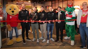 Neuer VfB-Fanshop im Breuningerland Ludwigsburg eröffnet
