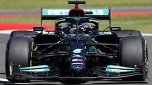 Lewis Hamilton hat in Silverstone gewonnen. Foto: AFP/ADRIAN DENNIS