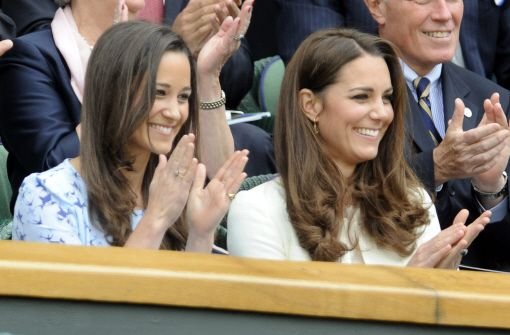 Herzogin Kate (rechts) mit ihrer Schwester Pippa Middleton. Foto: dpa