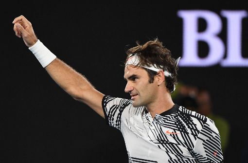 Roger Federer steht im Finale der Australian Open. Foto: AFP