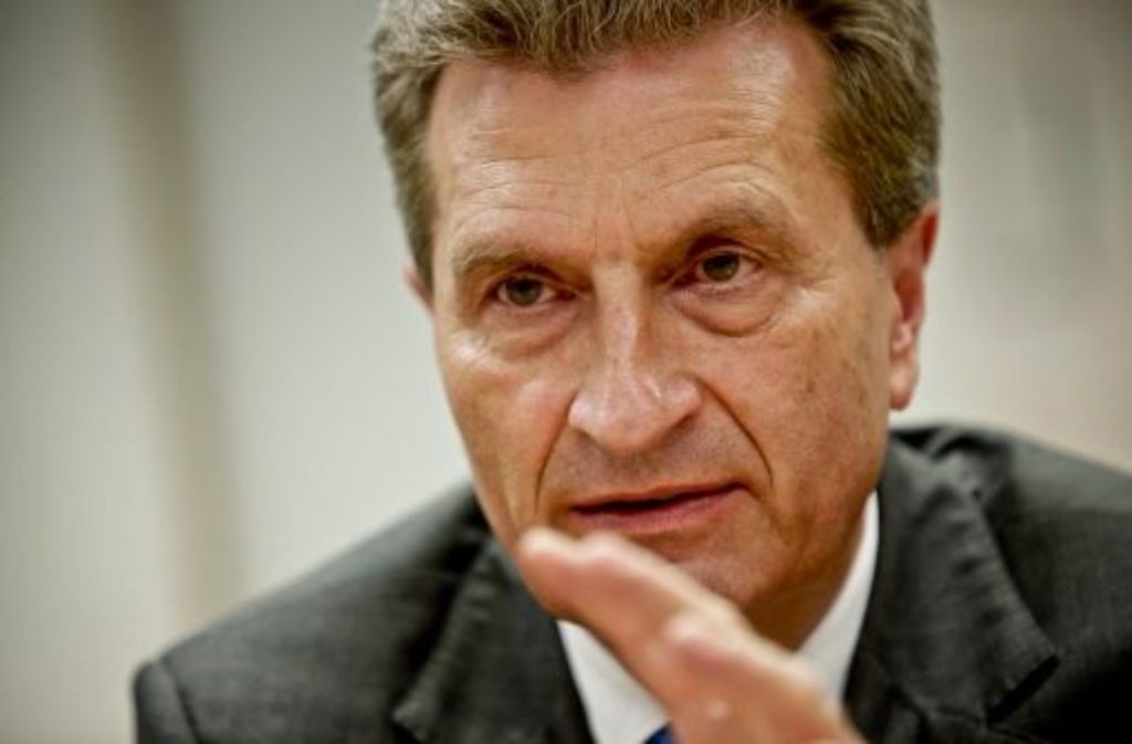 EU-Kommissar  Günther  Oettinger. Foto: Leif Piechowski