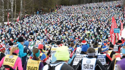 16.000 Skilangläufer, 90 Kilometer: Das sind richtige Strapazen. Foto: Ulf Palm / Tt/dpa