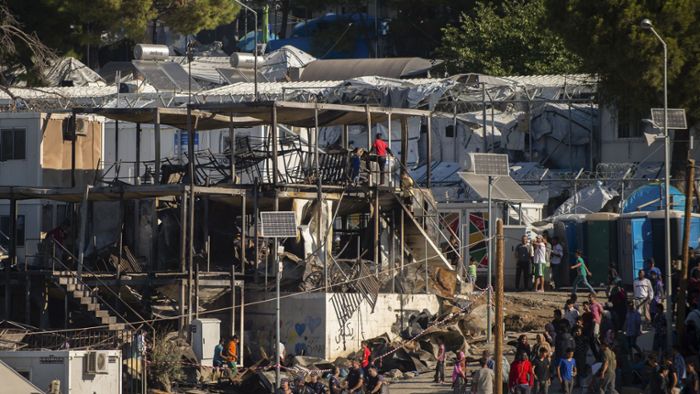 Feuertod im Flüchtlingslager auf Lesbos