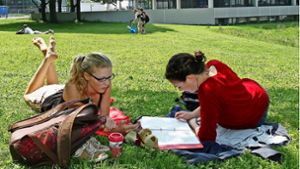 Kleine Pause im Grünen: Viele Studenten sind in Ludwigsburg eingeschrieben, aber sie wohnen woanders.  Die   Erstwohnsitzkampagne sollte das ändern. Foto: factum/Archiv