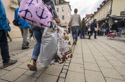 Der letzte verkaufsoffene Sonntag in Ludwigsburg war zum Kastanienbeutelfest im Oktober 2016. Foto: factum/Weise