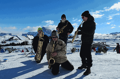Heiße Klänge im Schnee: Das Festival „Swing on Snow“.  Foto: Wiebrecht