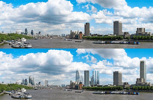 Wie London aussieht ... und bald aussehen könnte. Foto: HayesDavidson