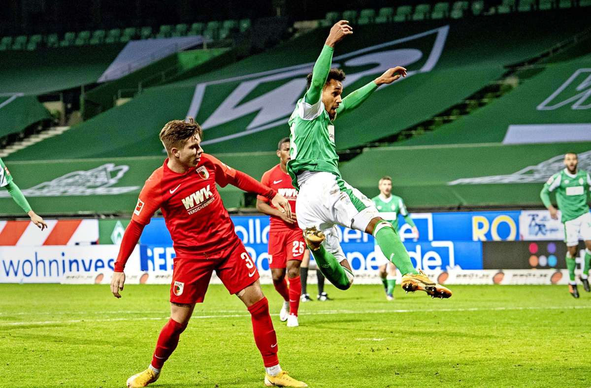 Brisantes Kellerduell: Der FC Augsburg empfängt Werder Bremen. Foto: imago/Sven Simon