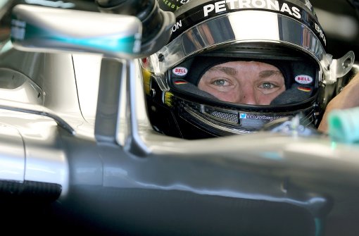 Nico Rosberg von Mercedes AMG Petronas ist gut unterwegs auf dem Hockenheimring. Foto: dpa