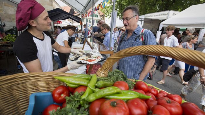 Marktplatz wird zur mediterranen Küche