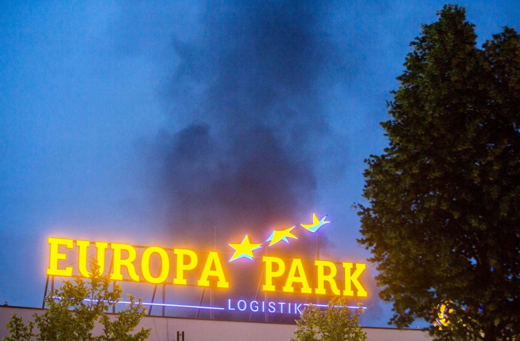 Das Feuer im Europa-Park Rust ist gelöscht. Foto: 7aktuell.de/Simon Adomat