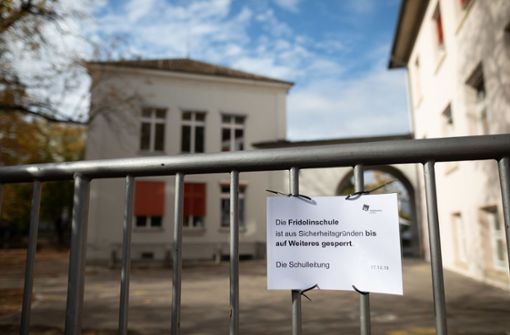 Die Fridolinschule im Lörracher Stadtteil Stetten bleibt bis auf Weiteres gesperrt. Foto: dpa/Philipp von Ditfurth