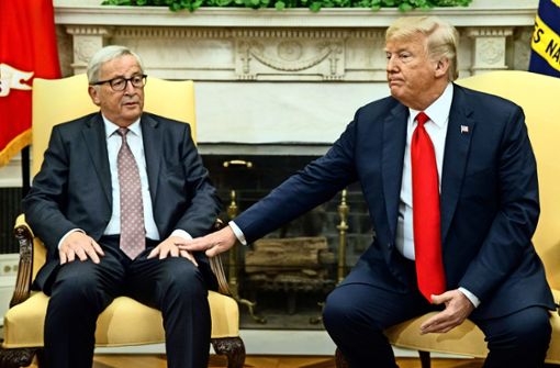 Das Treffen von Juncker  und Trump Ende Juli wurde als Erfolg gefeiert. Mittlerweile herrscht Ernüchterung. Foto: AP