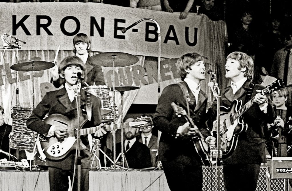 Zum Auftakt der Fünf-Tage-Tour traten die Beatles im Circus-Krone-Bau in  München auf.   Foto:dpa