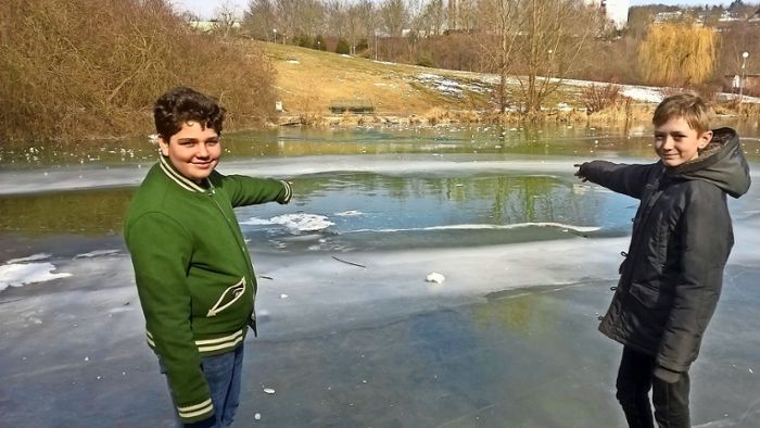 Schüler retten Kind aus dem eiskalten Stadtparksee