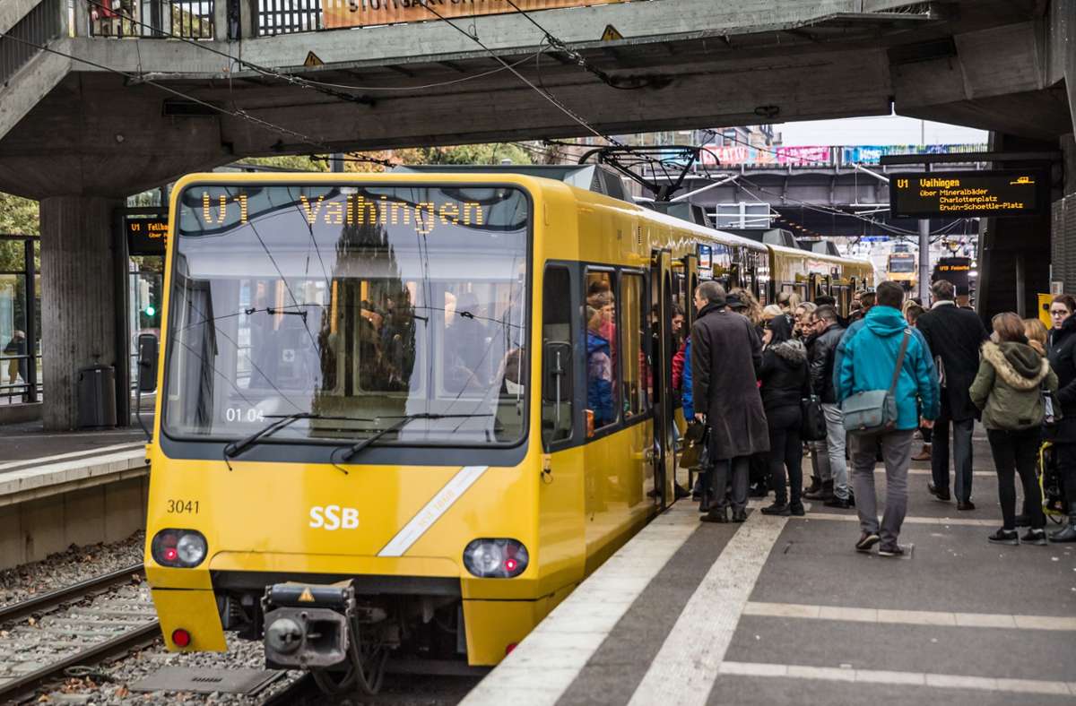 Die Seniorin wurde von einer Stadtbahn der Linie U1 erfasst. (Symbolbild) Foto: Lichtgut/Julian Rettig/Lichtgut/Julian Rettig