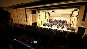 Zur Eröffnung der neuen Musikschule Filum spielte das Philharmonieorchester im großen Konzertsaal. Foto: Rüdiger Ott