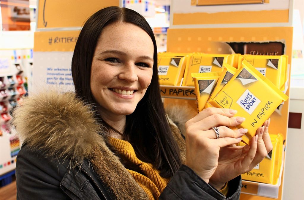 Ritter Sport In Waldenbuch Die Papier Schoki War Sofort Weg